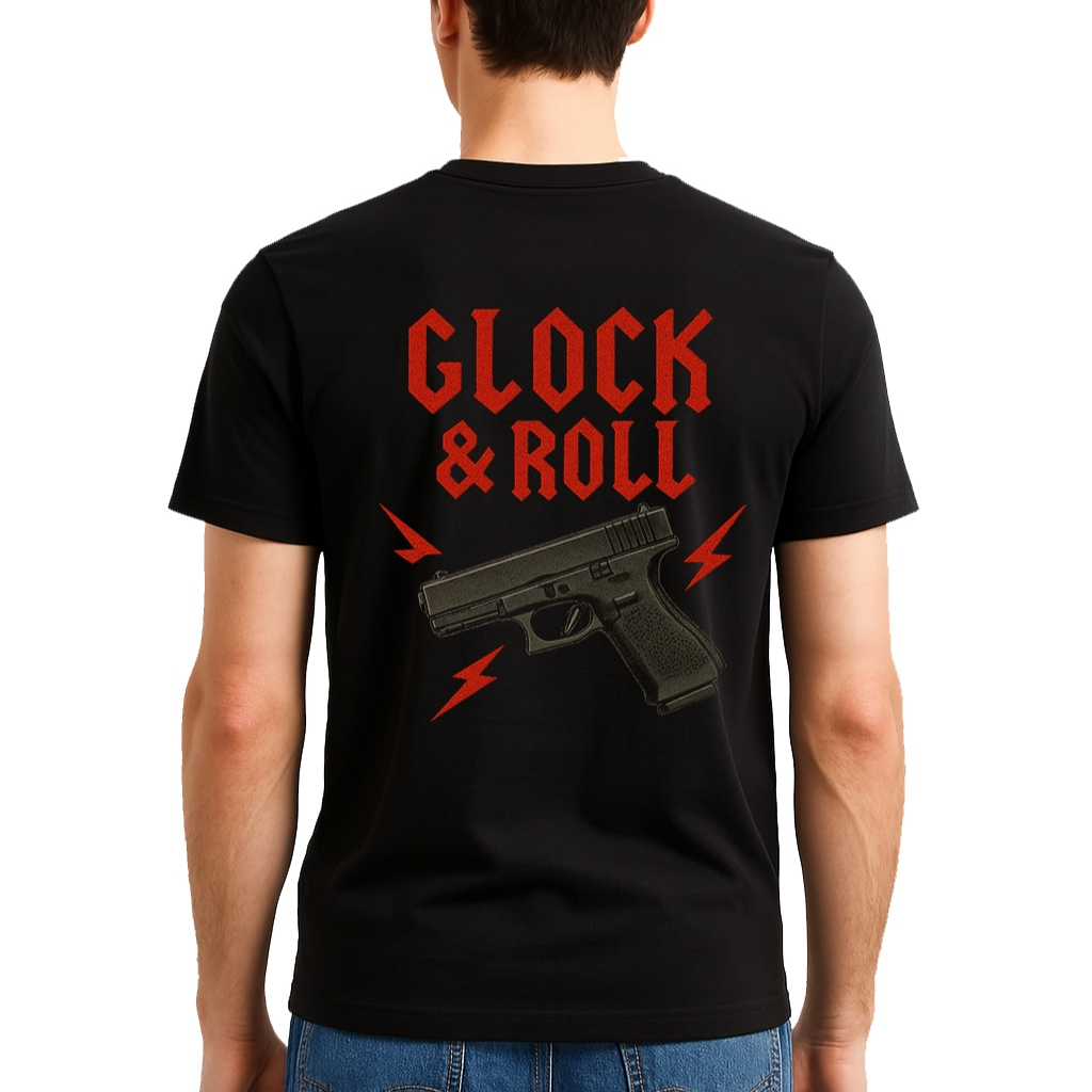 RSA Kaos Tactical Glock & Roll - Baju Taktikal Pria Army -  Combed 24s Premium -  TNI Polisi Brimob