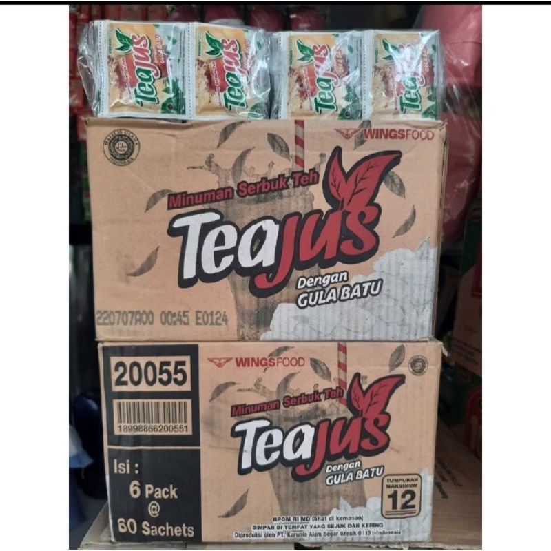 

tea jus 1 pack isi 60 sachet