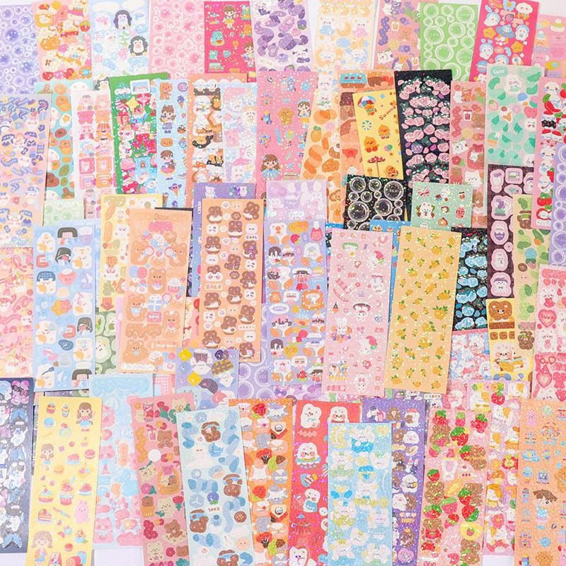 

Sticker Glossy Gift Termurah Besar Motif Random Lucu Kartun 2D Mainan Anak