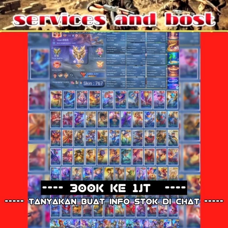 AKUN SULTAN ML - BRAINMARET