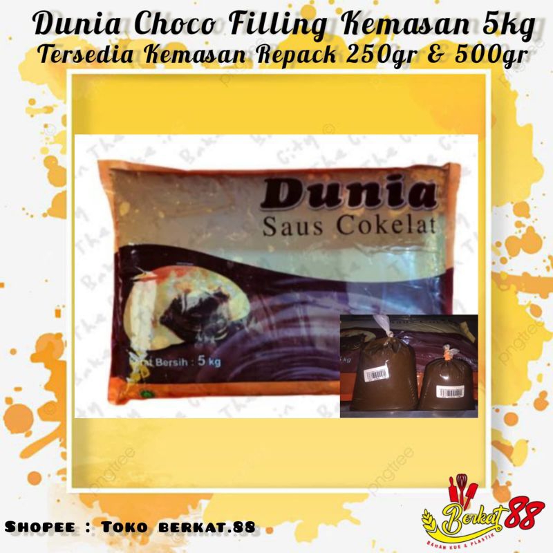 

DUNIA CHOCO FILLING KEMASAN 5KG TERSEDIA KEMASAN REPACK 500GR,250GR
