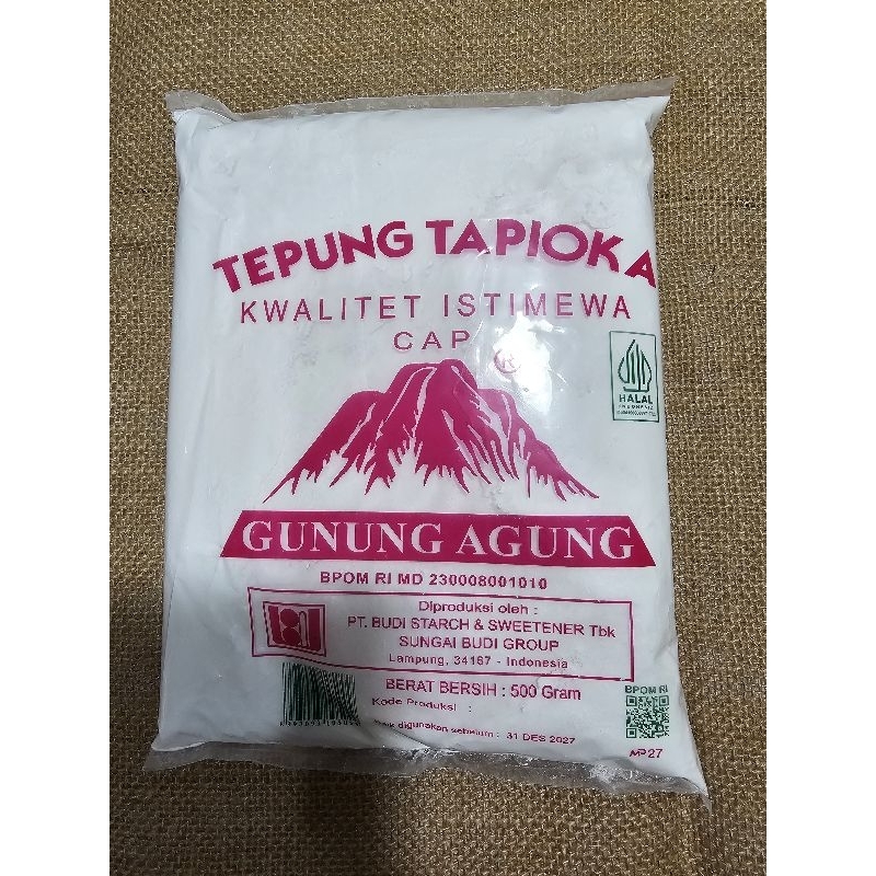 

Tepung Tapioka - Tepung Tapioka Gunung Agung 500 gram Tepung Tapioka ROSE BRAND