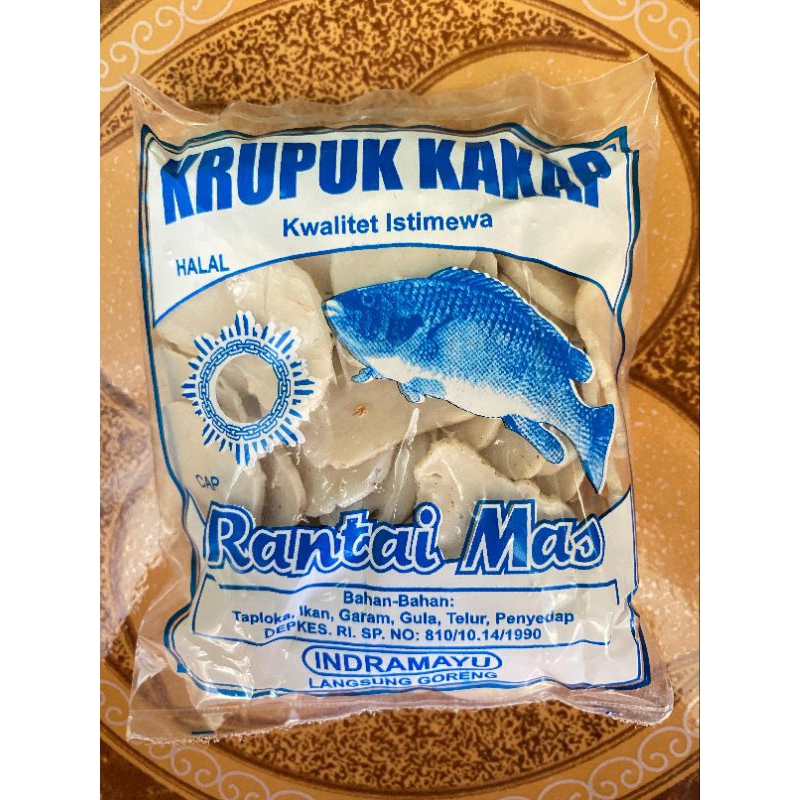 

kerupuk ikan kakap cap rantai mas