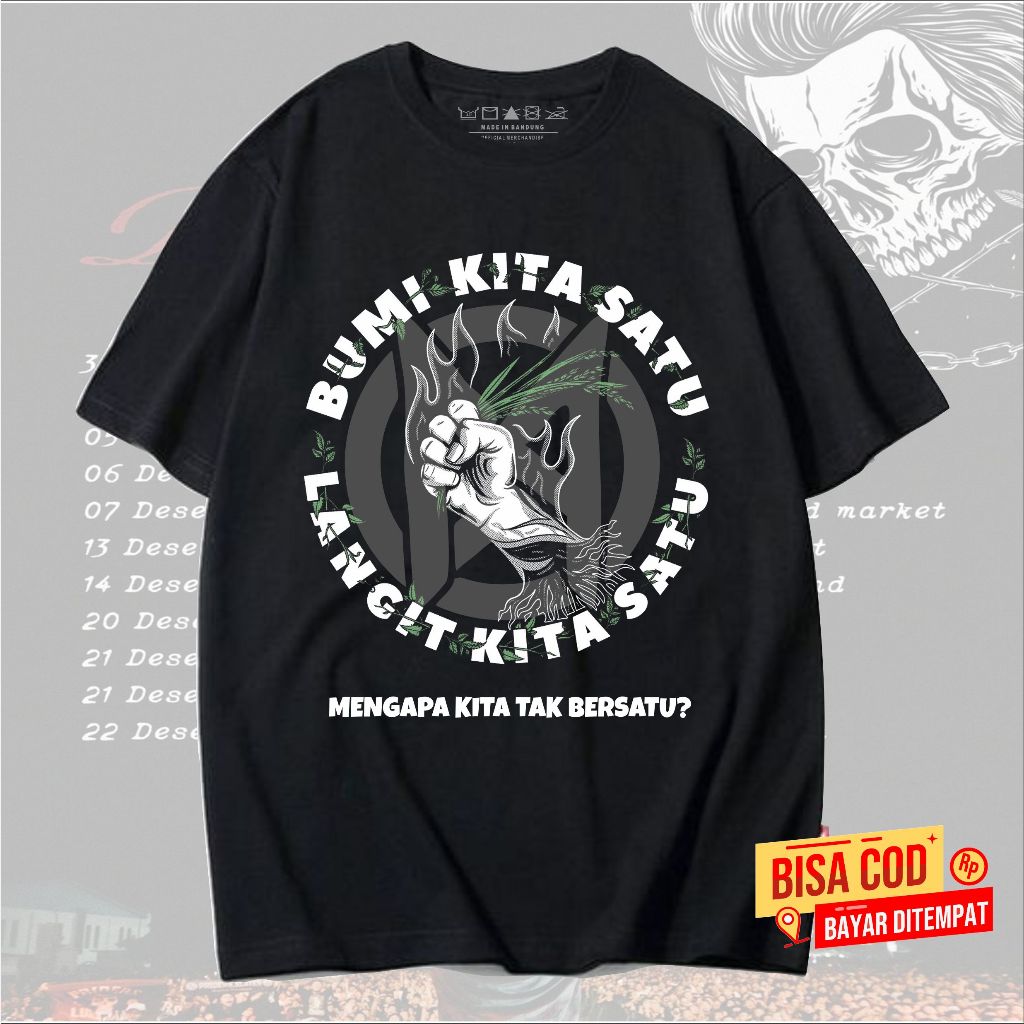 KAOS ENDANK MCPR Bumi Kita Satu pendek pria band original distro - T-Shirt pendek MCPR distro origin