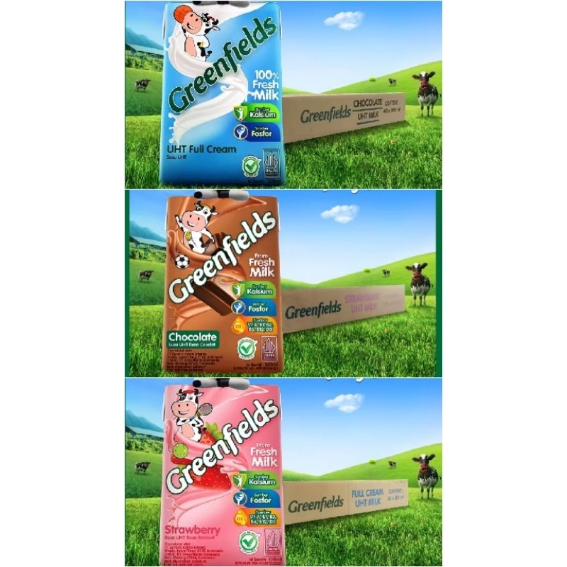

Greenfields Susu UHT Full Cream Coklat Strawberry 105ml x 40pcs 1 Karton