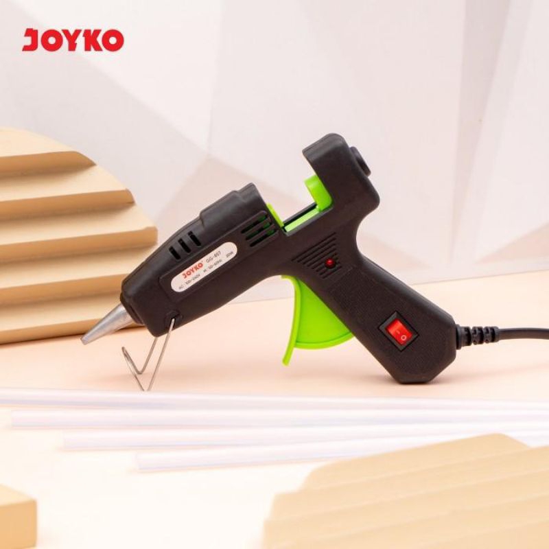 

JOYKO Glue Gun GG- 857 Black Color Alat Lem Bakar Lilin Lem Untuk Kerajinan dan Rumah Tangga Equipped Heat Protector