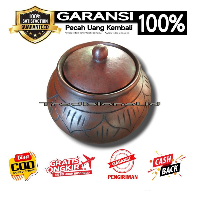 KENDIL DAWET TANAH LIAT 7 LITER | KENDI DAWET TANAH LIAT | KENDI DAWET TRADISIONAL GERABAH TANAH LIA
