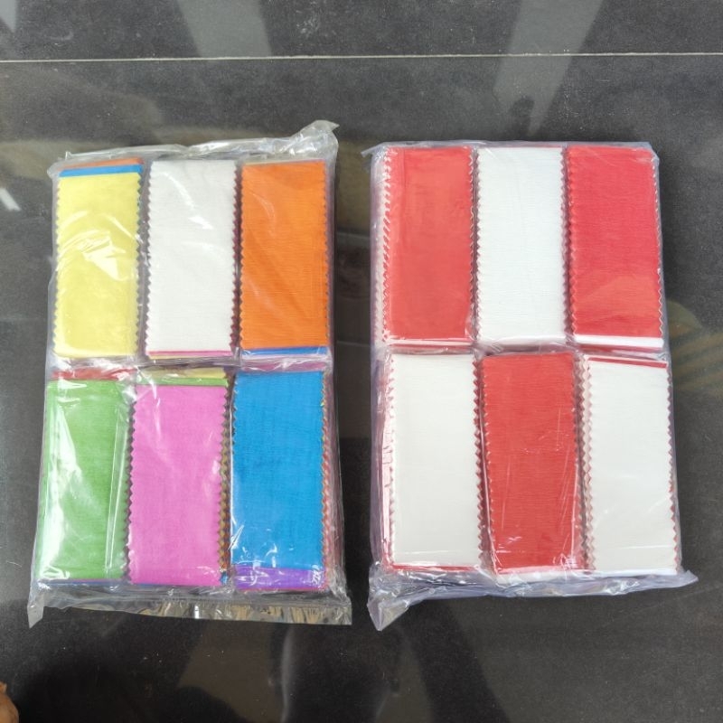 

(perpack) kertas krep potong / kertas krep potong merah putih