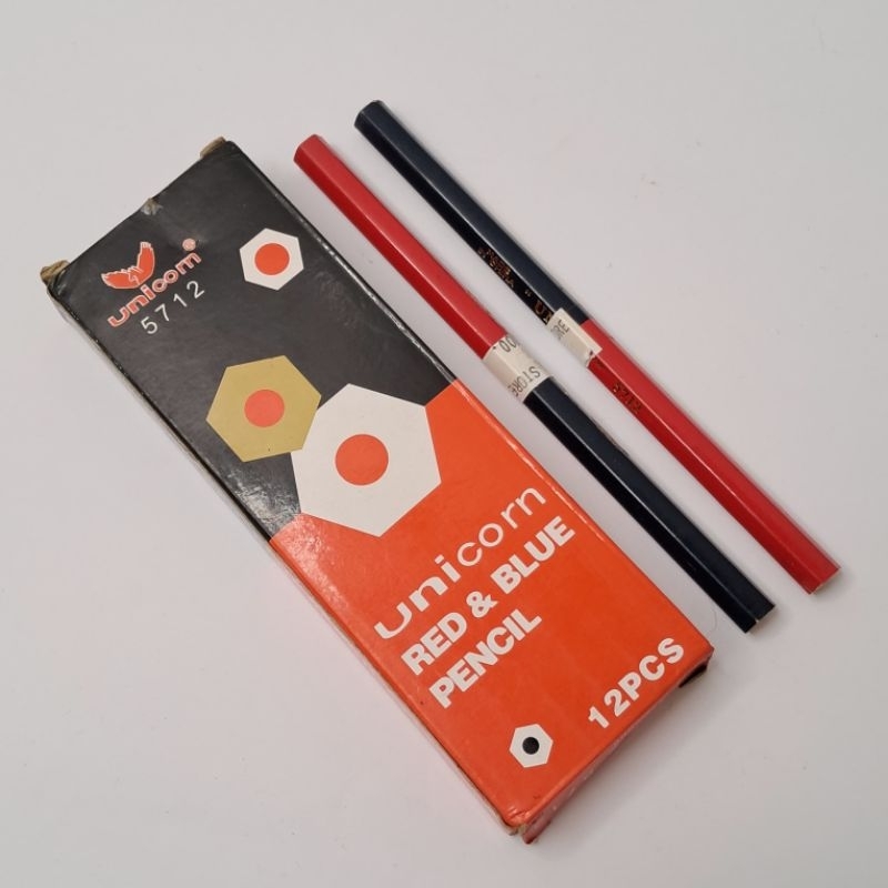 

pensil tukang unicorn 5712 red&blue satuan