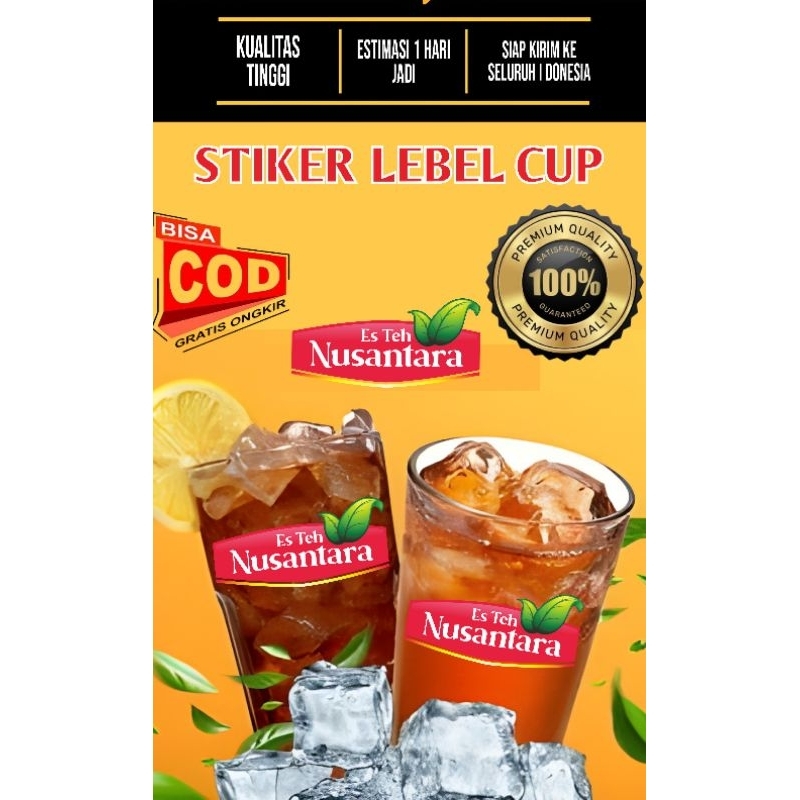 

Stiker es teh Nusantara 60 pcs tinggal tempel