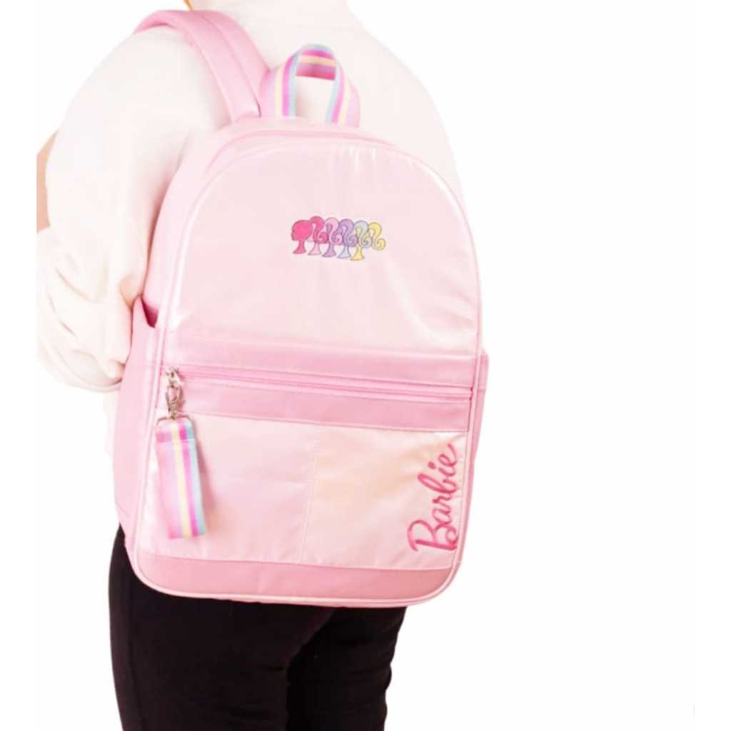 Gramedia Tunjungan : TAS RANSEL ANAK BARBIE METALLIC PINK LARGE : DADI