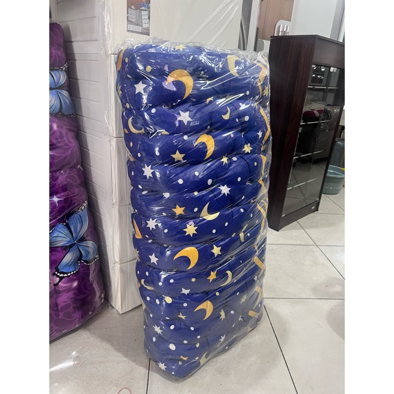 kasur isi kapuk gender kain katun ukuran 120x150x10 cm