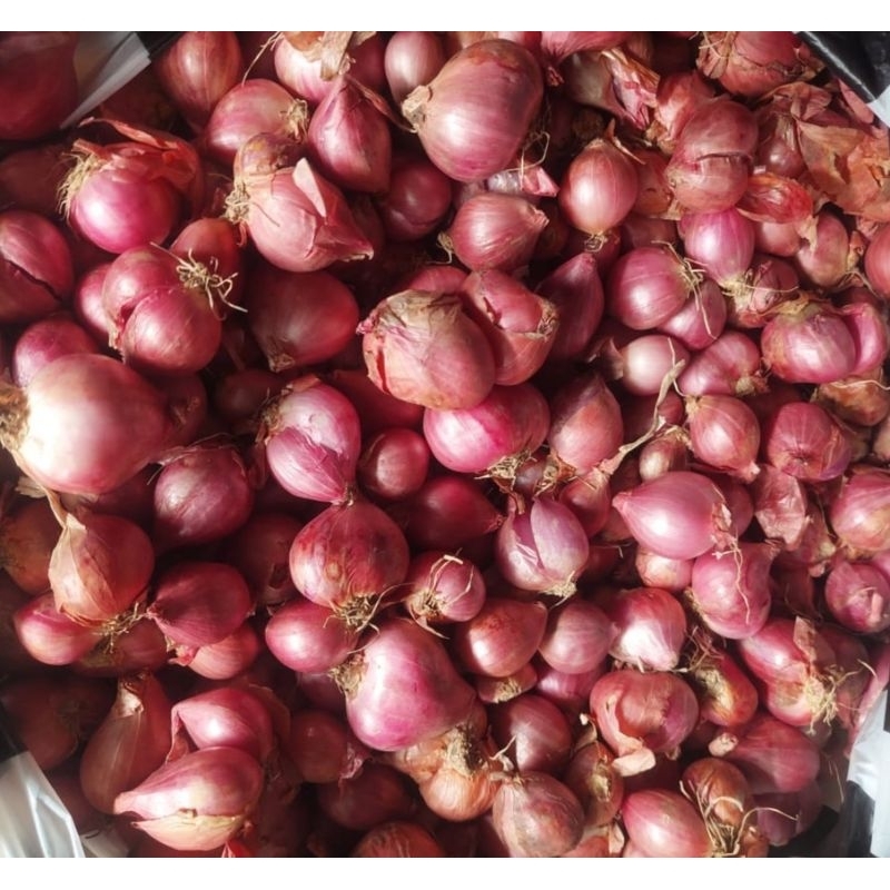 

Bawang merah asli Nganjuk 1kg ukuran sedang campur