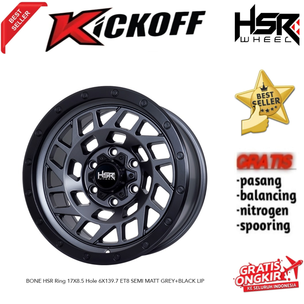 PROMO VELG MOBIL OFFROAD RING 17 BISA BUAT PAJERO FORTUNER HILUX HSR BONE