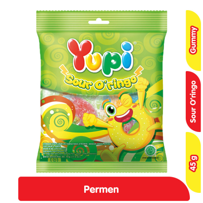 

Yupi Permen Gummy Asam O'ringo 45 g