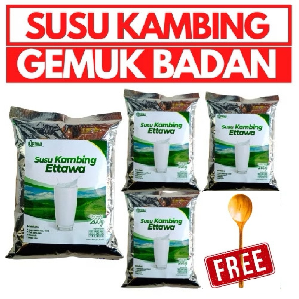 

Susu Kambing Etawa Uswah Susu Pengemuk Badan Isi 200 Gram Gratis Sendok Takar Bisa COD & INSTAN