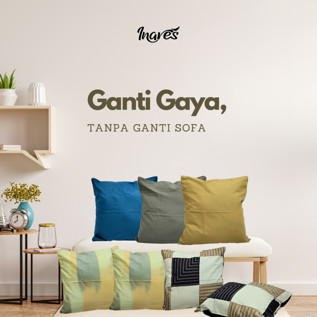 Inares sarung bantal sofa sarban sofa sarung bantal sofa katun sarung bantal sofa 40x40 sarung banta