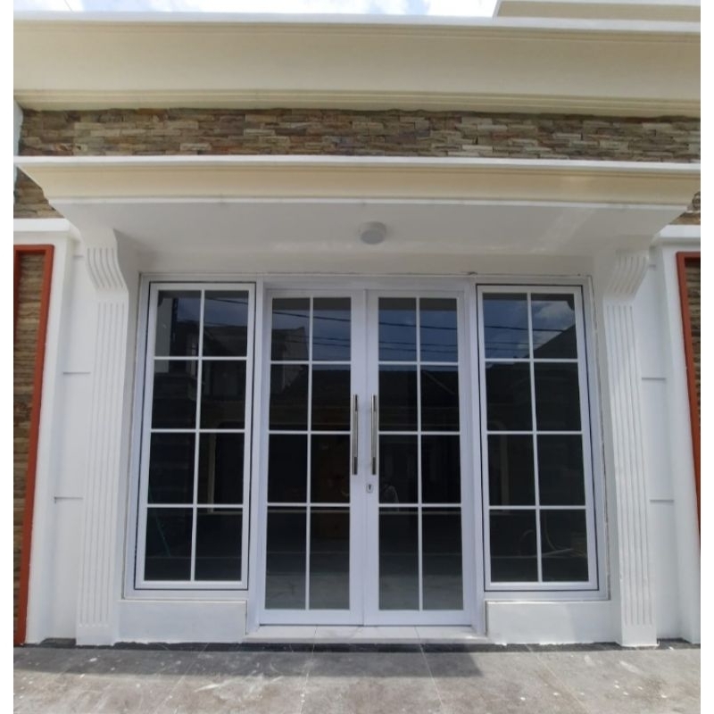 Kusen Aluminium Pintu dan Jendela Kaca ukuran standar atau Custom