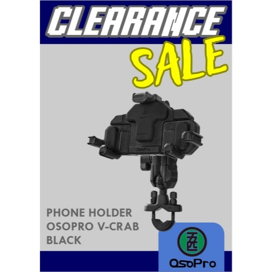 Osopro Crab Mount Phone Holder OSOPRO Crab Phone Holder Black