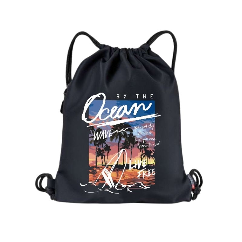tas sekolah multifungsi ransel serut cordura skena