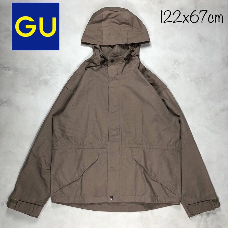 Jaket GU canvas tebal Uniqlo second