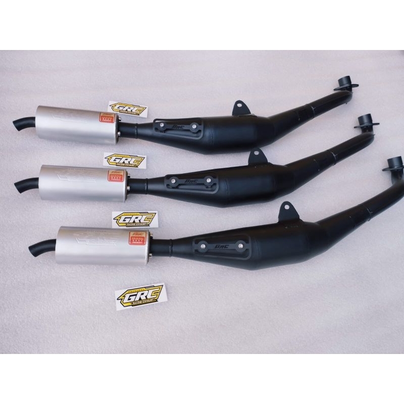 KNALPOT STANDAR RACING FIZR,FORCE ONE, F1ZR SLIP ON SILVER SUARA PREPET