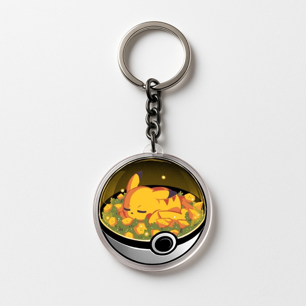 Gantungan Kunci Pokemon Series Pikachu Evee Untuk Gantungan Tas Kunci Motor/Mobil Souvenir Hadiah