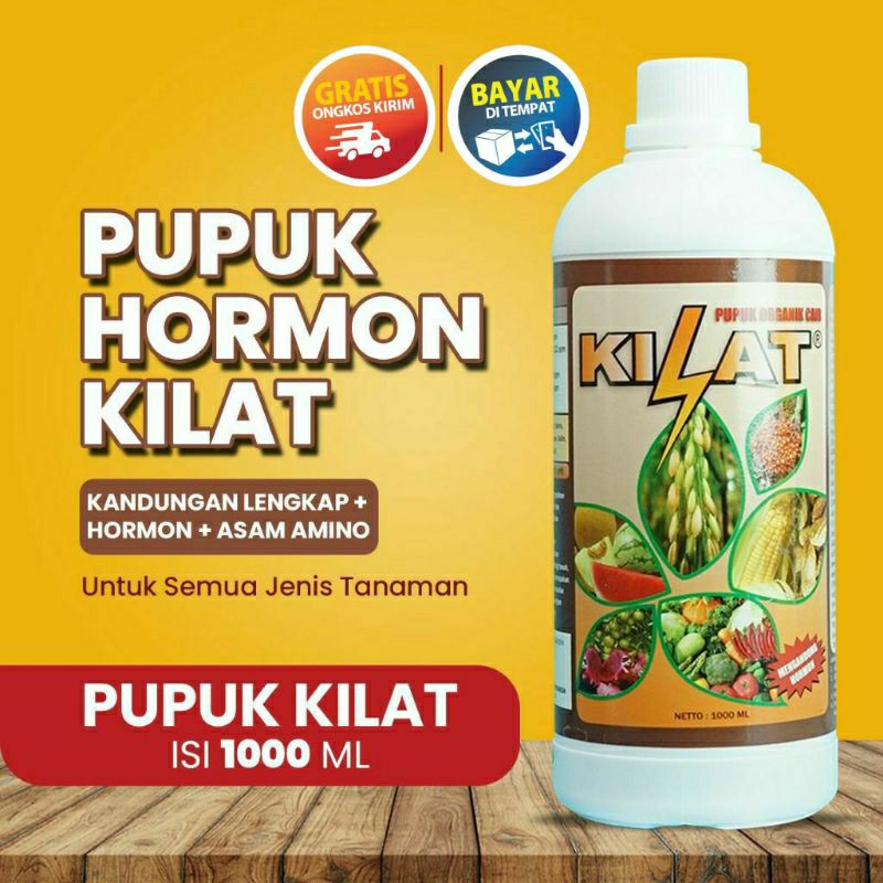 PUPUK KILAT 1 LITER - Pupuk Organik Cair (POC) Hormon Kilat Untuk Semua Jenis Tanaman ORIGINAL 100%