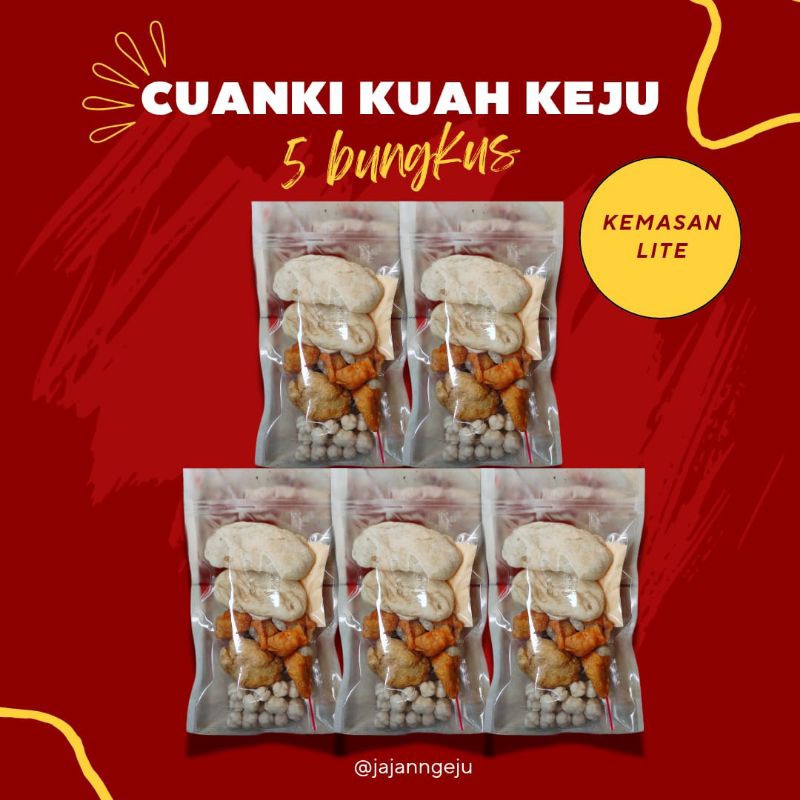 

[Ready Stock] Paket Cuanki Kuah Keju Kemasan Lite 5 pcs
