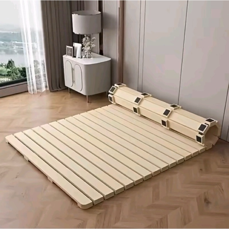 DIVAN ROLL Lipat Palet Alas Tempat Tidur 140x200,160x200,180x200,200x200 Kayu Kuat Kokoh Tebal Kayu 