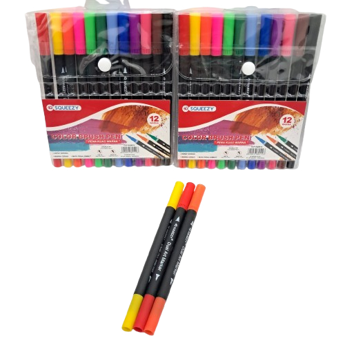 

Pena Kuas Warna - Warni SQUEEZY isi 12 Pcs