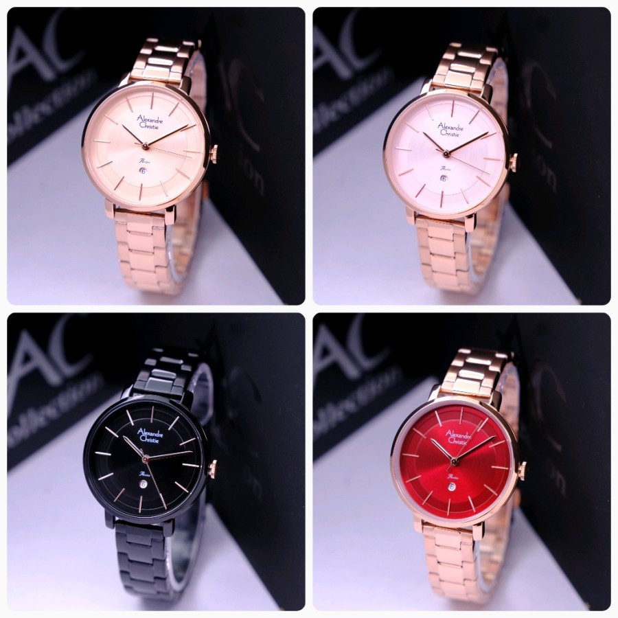 jam tangan wanita alexandre christie original - Alexandre Christie Wanita 2870 Original - Jam Tangan