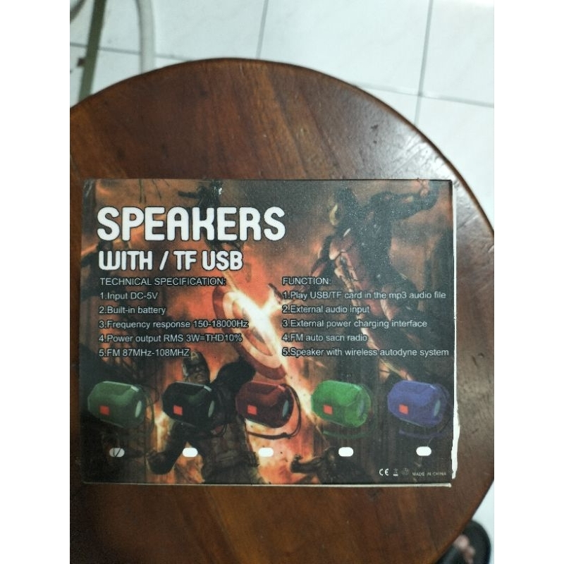 SPEAKER WITH/ TF USB MODEL A005