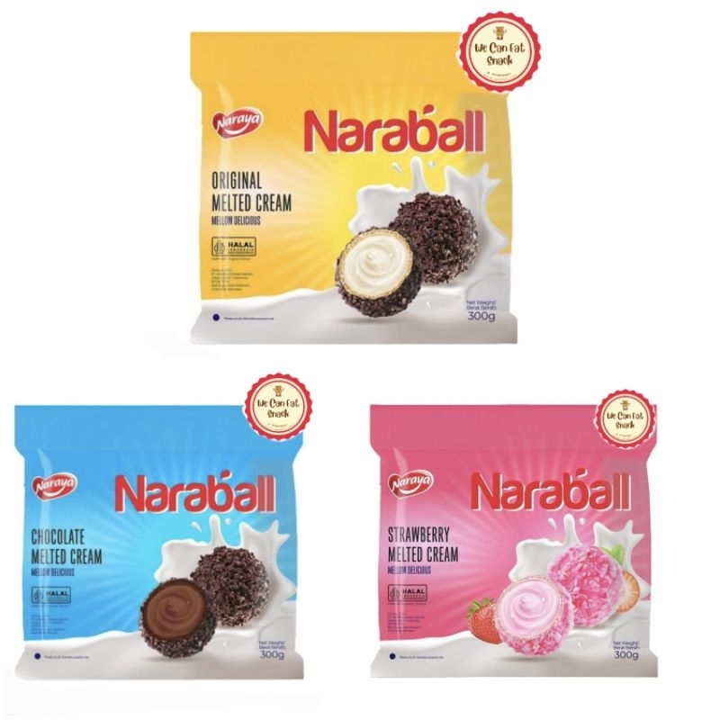 

Naraya Naraball Chocolate Wafer Ball Melted All Varian 300 gr