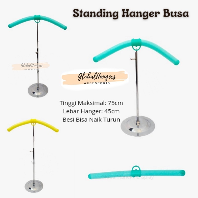 Stand Hanger Baju | Besi Gantungan Baju | Standing Hanger Busa