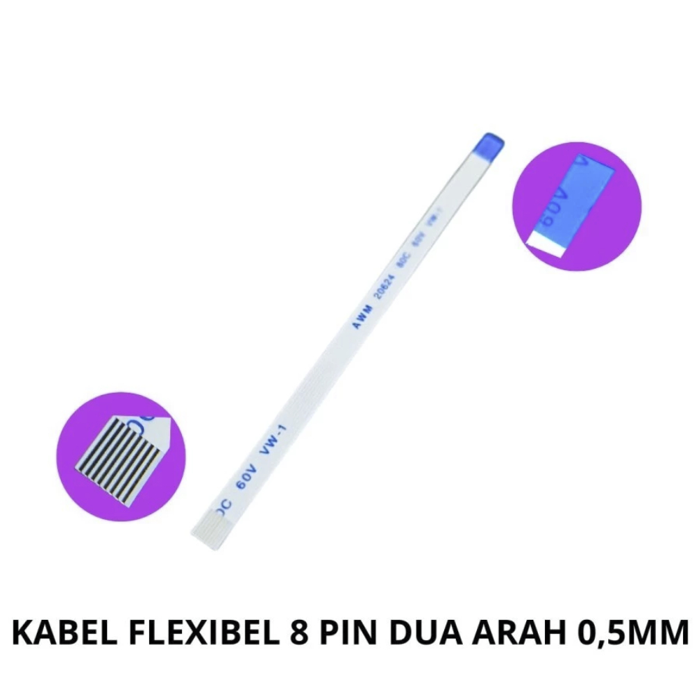 Kabel Fleksibel Touchpad asus 8 pin | Kabel Flexibel 8 Pin 0.5MM Bolak-Balik