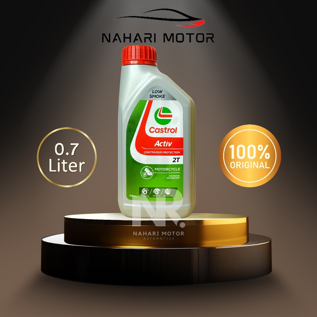 Oli Motor CASTROL ACTIV 2T LOW SMOKE Synthetic Technology 0.7 Liter ORIGINAL 100% ASLI