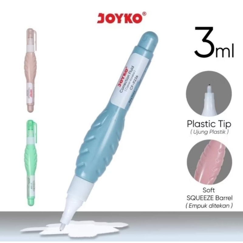 

PAKET KOREKTOR TINTA TIPE X JOYKO LIQUID 3ml