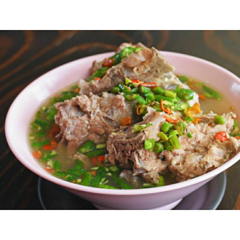 

Paket Nasi SOP iga melimpah kuah rempah