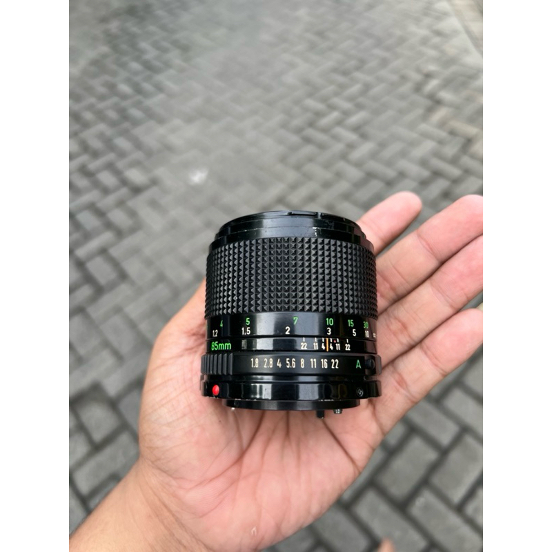 Lensa Canon FD 85mm f1.8 Bagus Manual