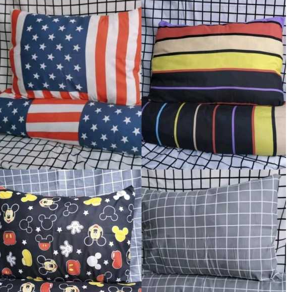Promo grosir sarung bantal tidur motif karakter lucu kekinian