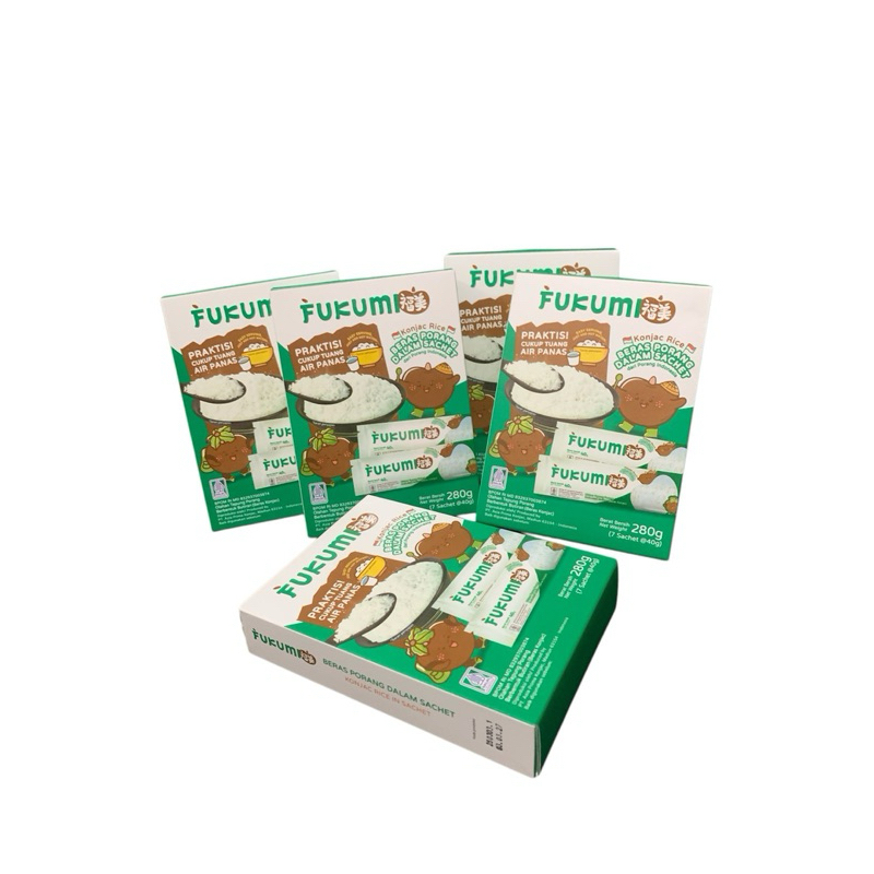 

Fukumi beras porang sehat sachet 280gr (7sachet) - BOX