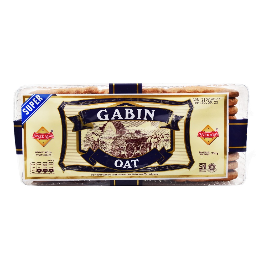 

BISKUIT KUE GABIN ANEKABIS GABIN SUPER & OAT 350 GR