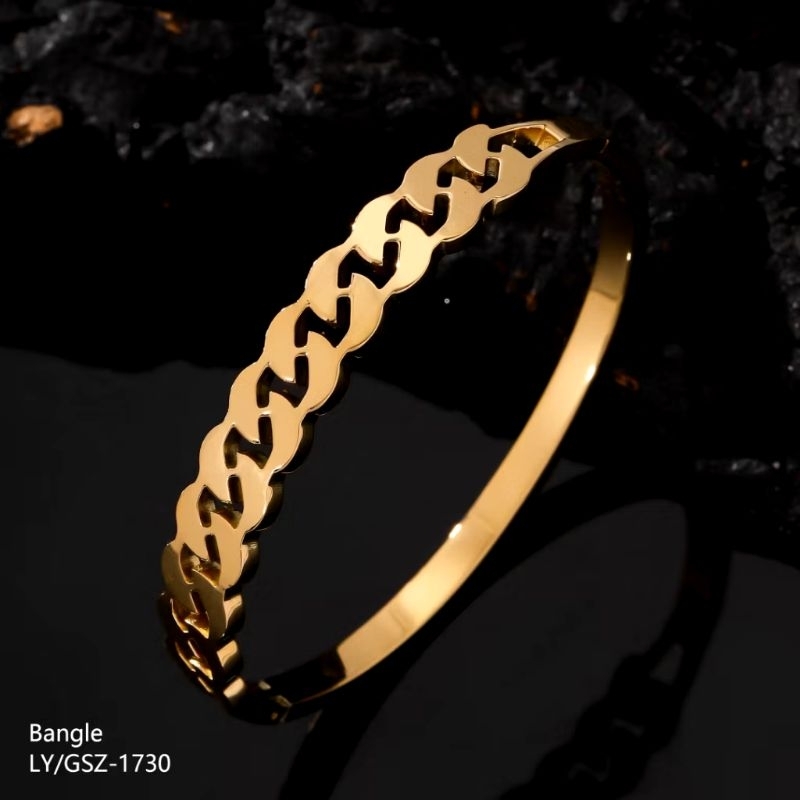 Gelang bangle polos titanium