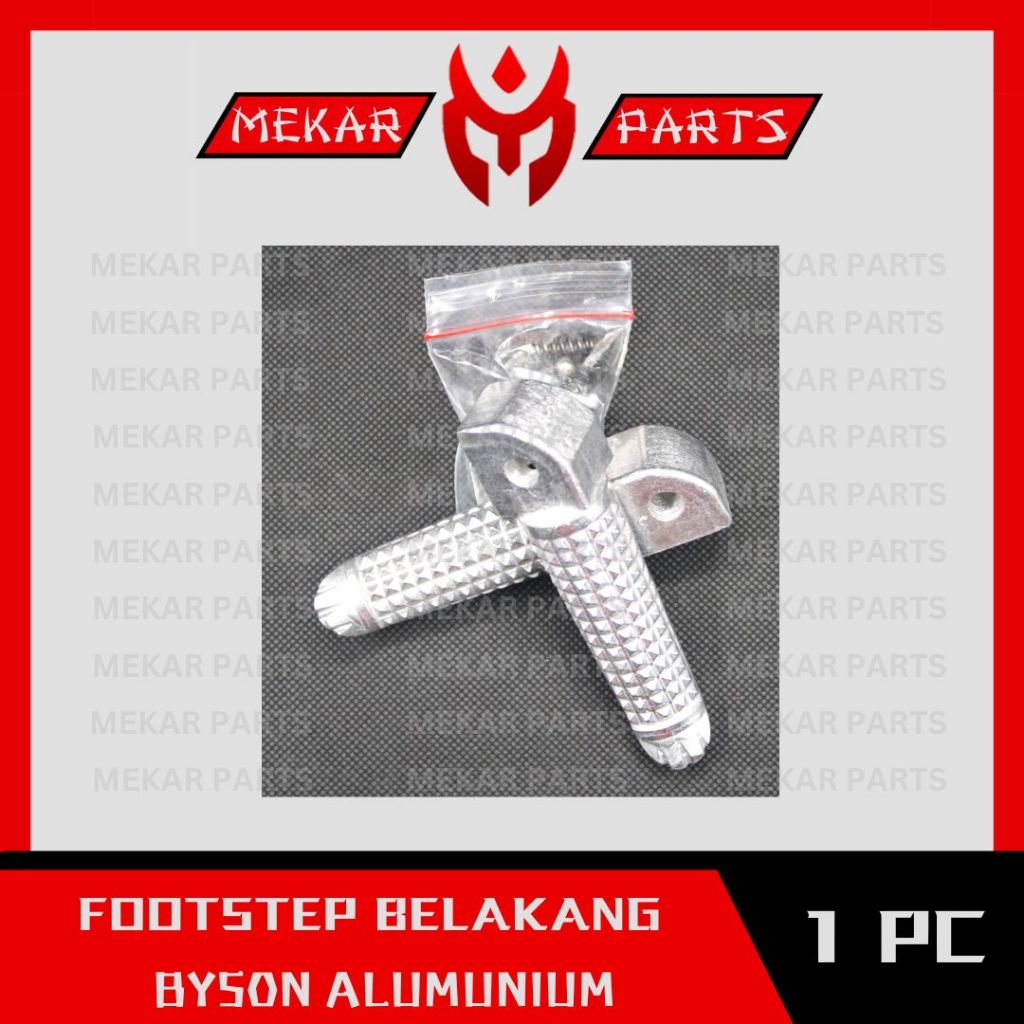 MEKAR-PARTS/FOOTSTEP-BELAKANG-ALUMINIUM/STEP/INJAKAN/PIJAKAN/KAKI/MOTOR/YAMAHA/BYSON-ALUMUNIUM/GRADE