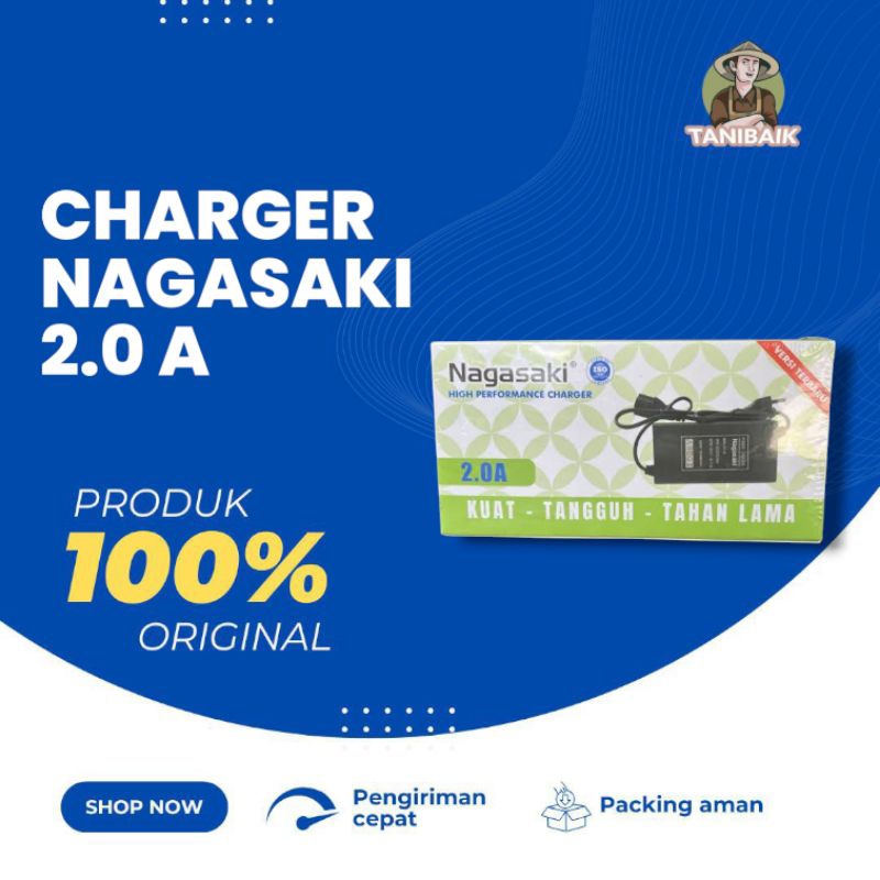 Cas sprayer NAGASAKI charger sprayer elektrik 2A cas aki