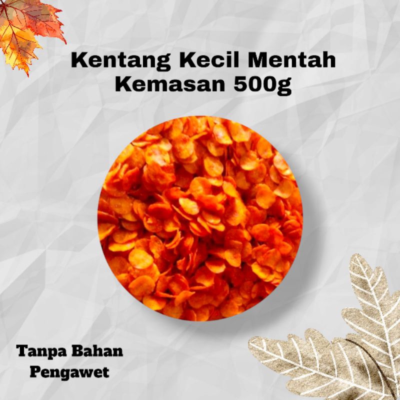 

KERUPUK KENTANG KOIN MENTAH RASA BALADO KEMASAN 500gr