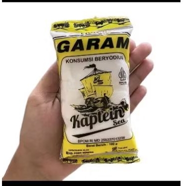 

[ ISI 10 pcs ] garam halus beryodium cap KAPTEIN 100gr