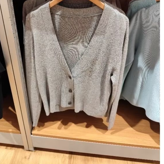Cardigan Rajut Washable Lengan Panjang Wanita Uniqlo