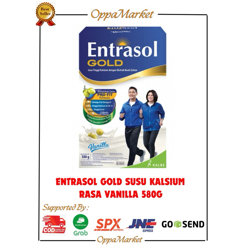 

ENTRASOL GOLD SUSU KALSIUM DEWASA RASA VANILLA 580G
